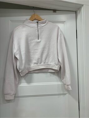 Streetwear Society Cropped Half-Zip Sweatshirt
